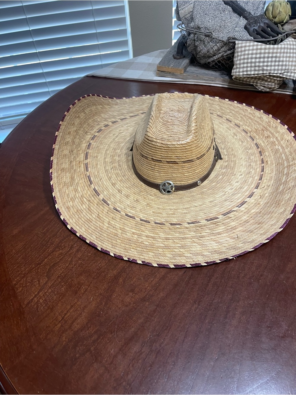 SUMMIT HATS Cowboy Hat, Cattleman, Bent Rail, Palm Leaf
